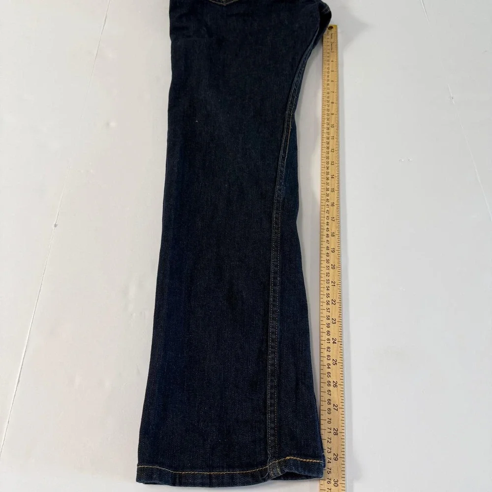 Levis 513 Slim Straight Jeans Mens 33x32 Dark Indigo Blue Denim Pants